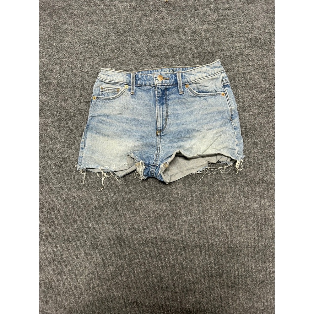 Universal Thread Shorts Womens Size 4/27R Light Wash High Rise Raw Hem Denim